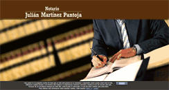 Desktop Screenshot of notariojulianmartinezpantoja.com