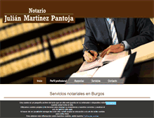 Tablet Screenshot of notariojulianmartinezpantoja.com